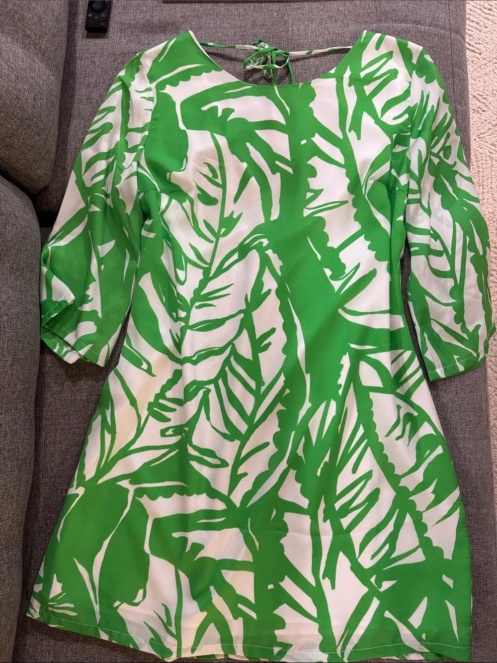 Lily Pulitzer for Target Green & White Tropical Print Shift Dress Size L - Picture 1 of 3